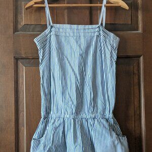 Organic by John Patrick Striped Cotton Romper Onesie